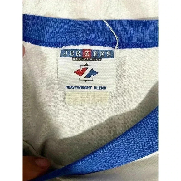 VTG Girls Water Polo T-Shirt SMALL We Were Made Stronger Retro STAINS - Picture 6 of 12